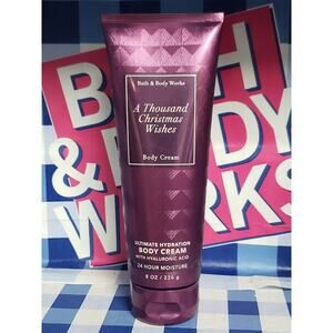 BBW A Thousand Christmas Wishes Ultimate Hydration Body Cream 8 oz